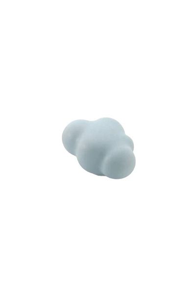 The Casius. Mâner ceramic cu buton pentru dulap sau sertar, model „Nor”, albastru