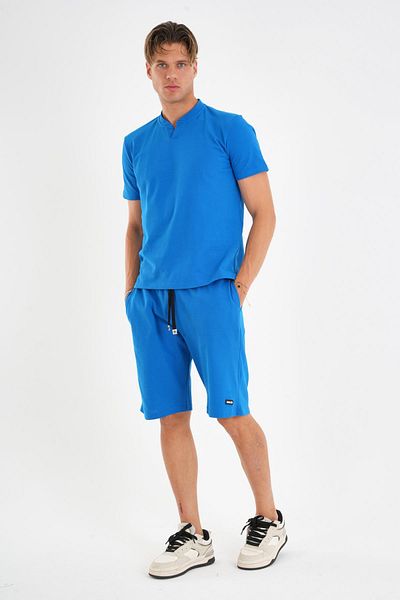 ALEXANDERGARDI Tie-Up T-Shirt-Shorts Set with Pockets