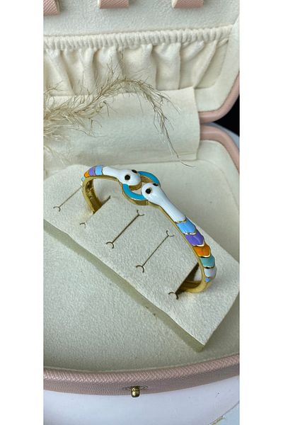 ismim bijuteri Colorful Snake Pattern Women's Adjustable Handcuffs