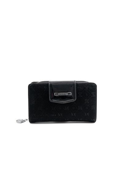Silver Polo Silver & Polo Black Sp1202 Women's Wallet & Card Holder