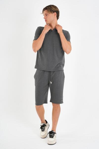 ALEXANDERGARDI Tie-Up T-Shirt-Shorts Set with Pockets