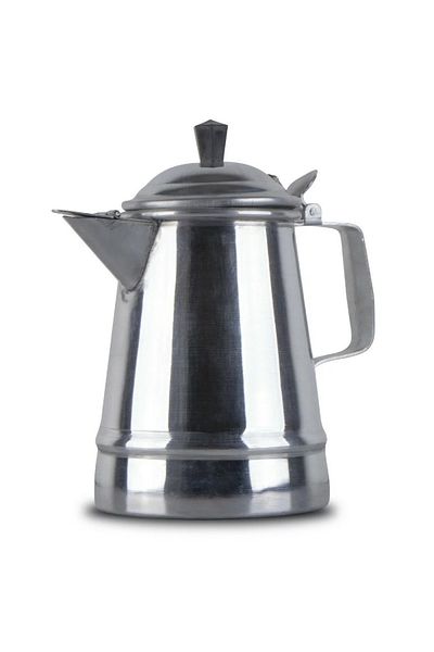 BASURRAH Shiny metal milk jug -17