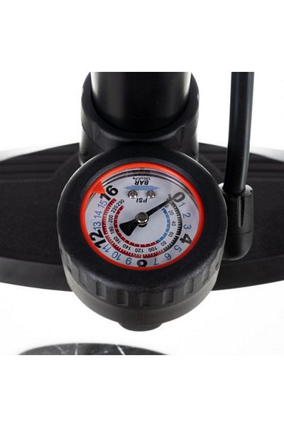 ideal STORE idealSTORE Floor Pump with Pressure Gauge Includes 3 Heads Compatible with Various Valves, Metal-Plastic