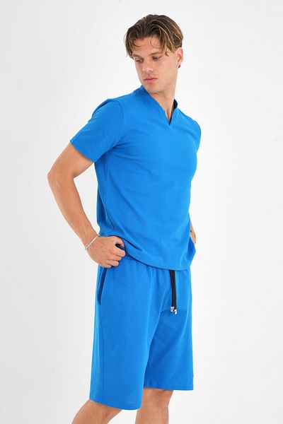 ALEXANDERGARDI Tie-Up T-Shirt-Shorts Set with Pockets