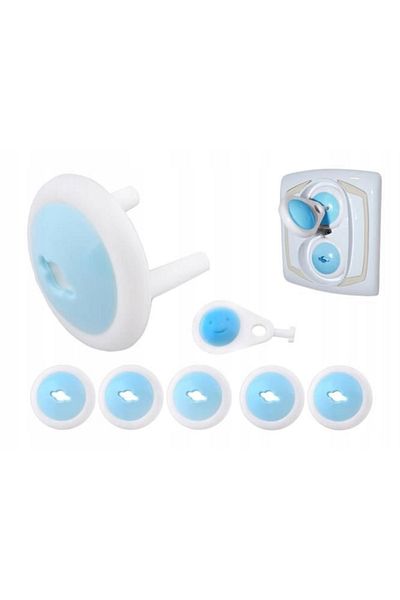 ideal STORE Set 6 Protectii Siguranta pentru Priza idealStore SafetySocKET, cu Cheita, Montare Usoara, Protejare