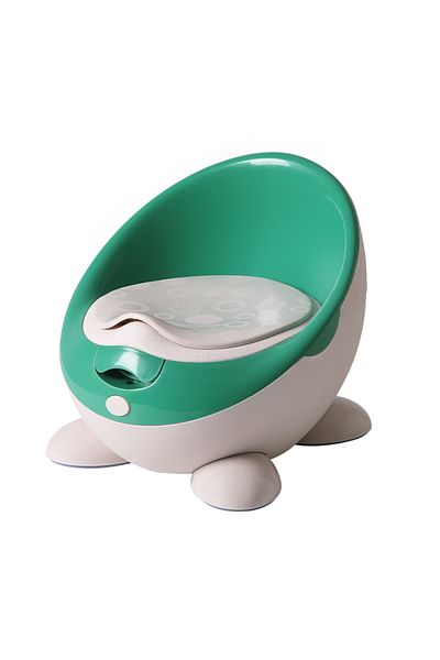 Little Mom Olita pentru copii Little Mom First Class Aqua-Green, cu adaptor moale din spuma PU, spatar ergonomi