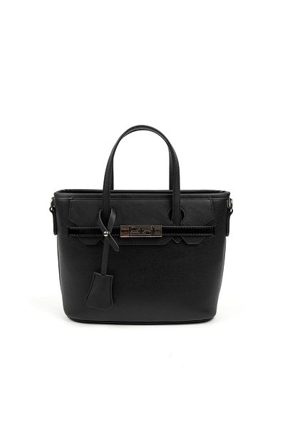 Silver Polo Silver & Polo Black Sp1185 Women's Handbag