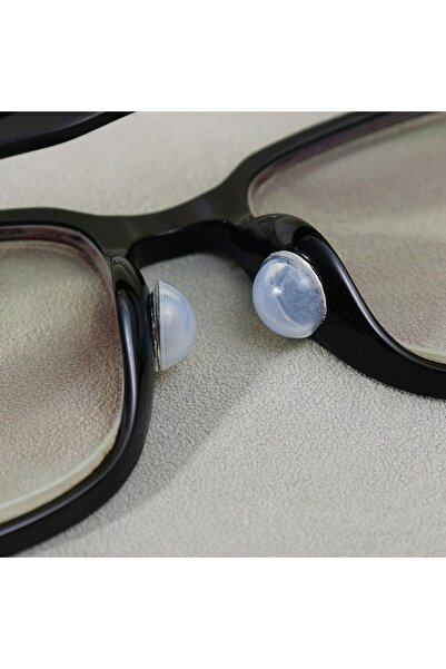 LOVYCO 1 Pair White Round No Trace Silicone Nose Pad Non-Slip Convenient Very Comfortable Aesthetics