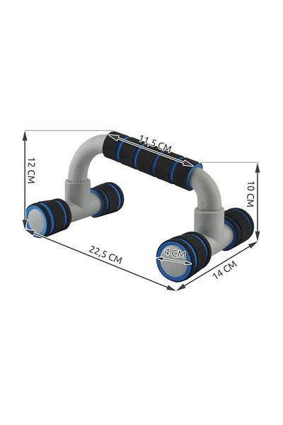ideal STORE Set of 2 IdealStore Push-Up Handles, Maximum load capacity 200 kg, Dimensions 12 x 22.5 x