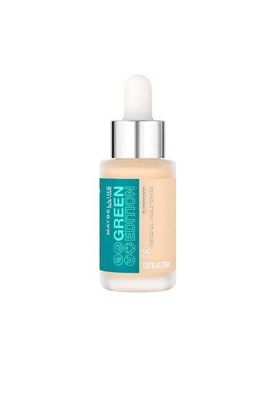 Maybelline New York Ulei facial hidratant pigmentat cu efect de iluminare, Green Edition, 25, 20 ml