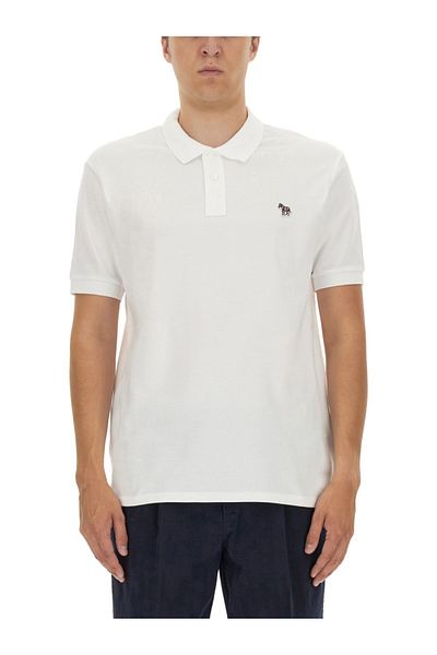 Paul Smith Tricou polo cu etichetă zebră