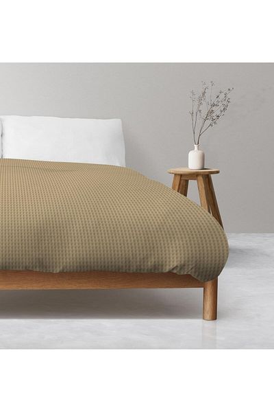 Baveno 100% Cotton 220X240 cm Waffle Patterned, Pique Bed & Sofa Cover