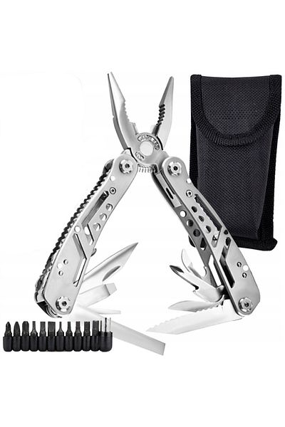 ideal STORE idealSTORE Patent Pliers Multifunctional 13in1 + 11 Bits, Made of High Quality Stainless Steel