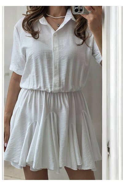GLAMSI Rochie Vaporoasă din Vâscoză – XS, S, M – Cureaua Nu Este Inclusă