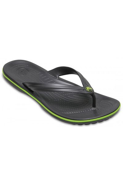Crocs Crocband Flip 36-37 EU - M4/W6 US Grey - Graphite/Volt Green