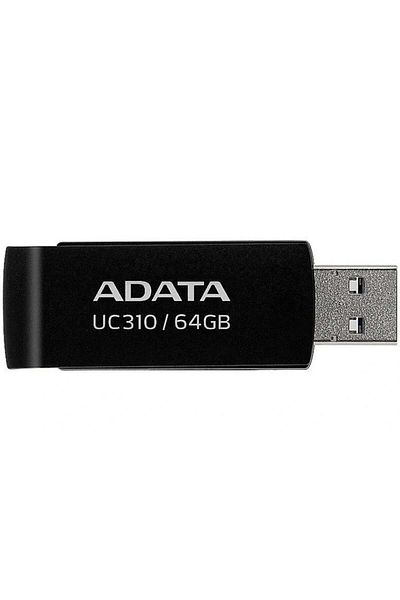Adata Usb 3.2 Flashdrive Memory Stick, 64gb, Uc310, Black