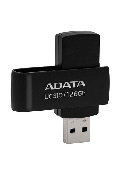 Adata Usb 3.2 Flashdrive Memory Stick, 128gb, Uc310, Black