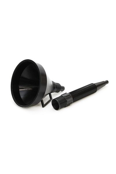 AMIO Funnel with straight tube, detachable 2 pieces, black