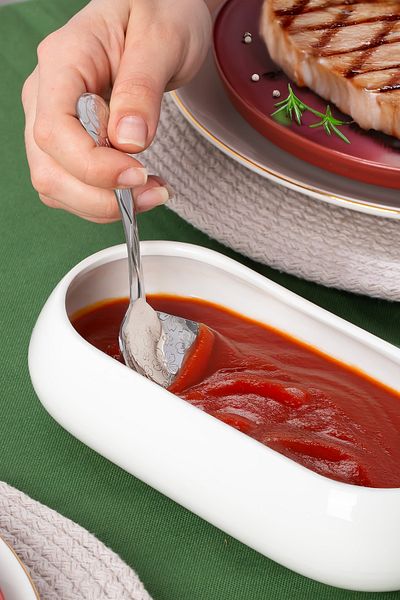 Porsima 5216 Metal Silver Sauce Spoon-Spoon 13 cm