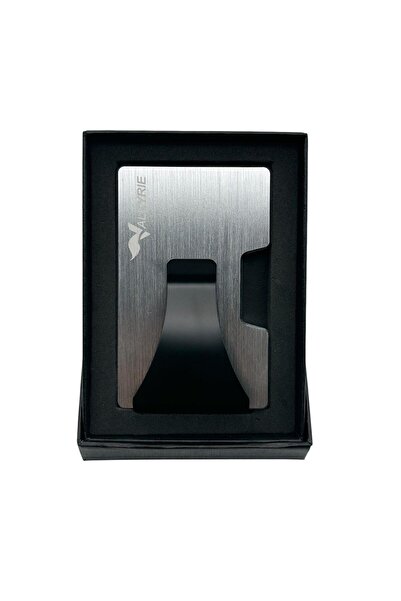 valkyrie Μεταλλική μινιμαλιστική θήκη κάρτας με έξυπνο μηχανισμό RFID Protect Κομψή ανθεκτική χωρητικότητα 15-25 καρτών