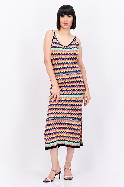 Scotch & Soda Women Knit Midi Dress, Pink