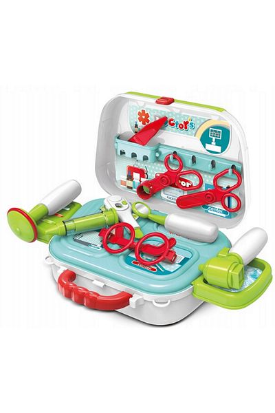 OEM First aid kit for children, doctor bag, white-green