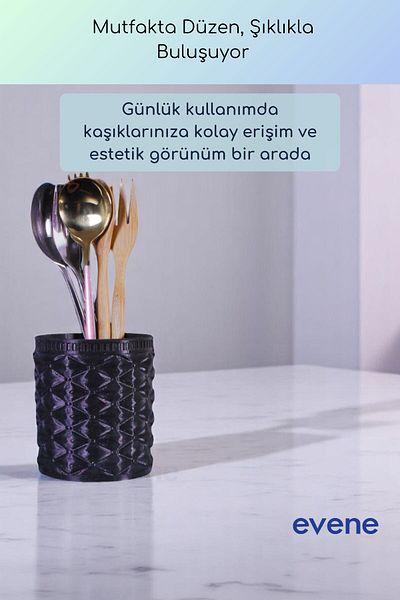 Evene Μπάρα Μπουκέτο Διακοσμητικό Όρθιο Μπουκέτο Κυλινδρικό Μπουκέτο Μαύρο Χρώμα Μοντέλο 85