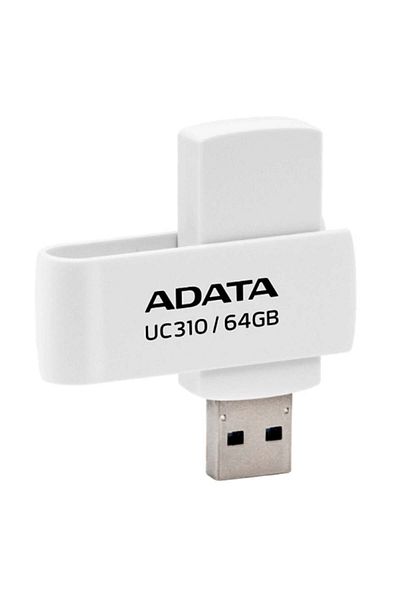 Adata Usb 3.2 Flashdrive Memory Stick, 64gb, Uc310, White