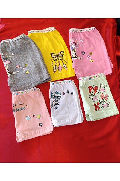 Butik 3'LÜ KARIŞIK RENK KIZ ÇOCUK BOXER