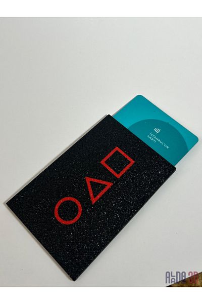 epoksi Squid Game 3 Card Holder and Invitation Card