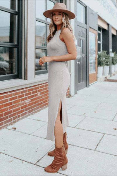 WildFashion Long casual dress made of elastic material K812-813