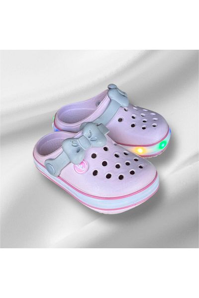 AkınalBella Female Child Lighted Led Sole Orthopedic Closed Front Slippers Sandals