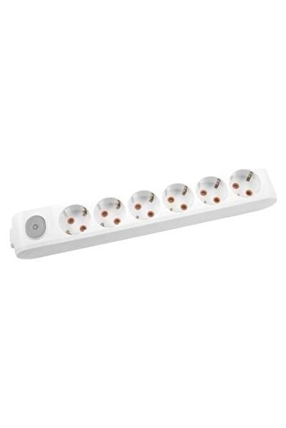 Twin Store Multi-Let Six Socket Switched Grounded