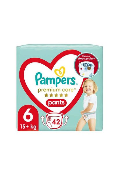 Pampers Premium Care Pants Mega Box Size 6, 15 Kg, 42 Pcs