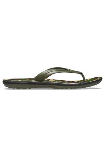 Crocs Crocband Printed Flip Flops 43-44 EU - M10/W12 US Green - Army Green/Black