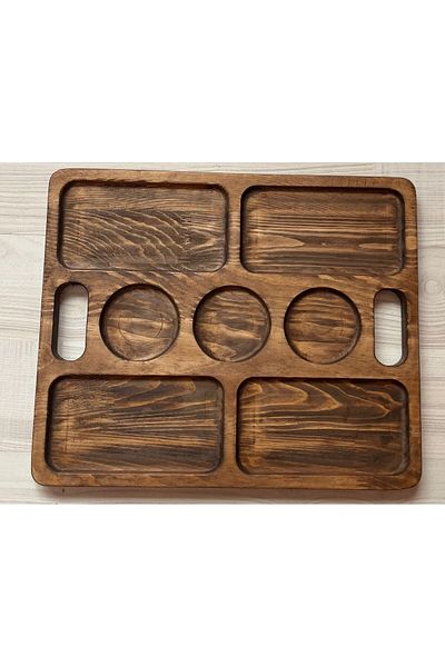 SAMMWOOD NATURAL Wooden CHEESE PRESENTATION PLATE, COFFEE PLATE, COFFEE Tray