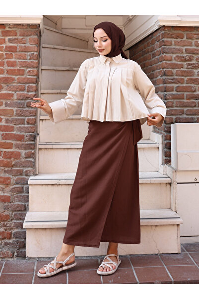 VAV ΚΟΝΤΟ ΠΙΧΟΥ ΠΟΥΚΑΜΙΣΟ - Χρώμα Πέτρας - Vav