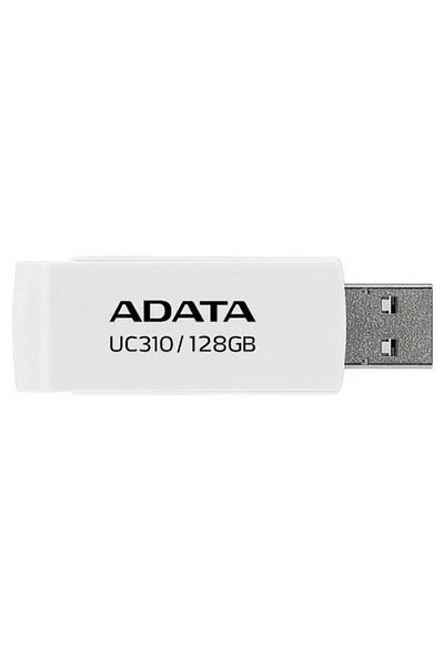 Adata Usb 3.2 Flashdrive Memory Stick, 128gb, Uc310, White