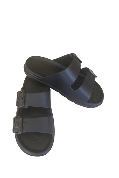 Lovita Shoes Lovita Buckle Men's Slippers 41-45 Black