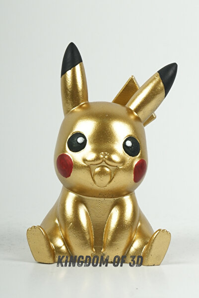 Kingdom of 3D Pikachu Figür, Pokemon Hediye, Pokemon Figürleri