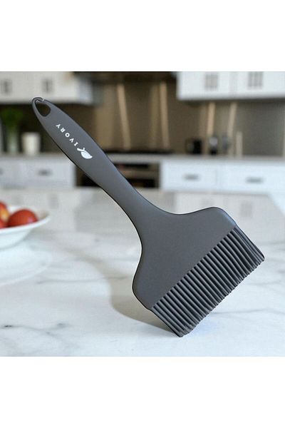 Gead Blackseries Premium Silicone Egg & Sauce Brush Gray