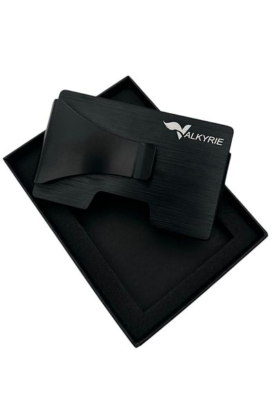 valkyrie Metal Minimalist Card Holder with Smart Mechanism Rfid Protected Stylish Durable 15-25 Card Capacity