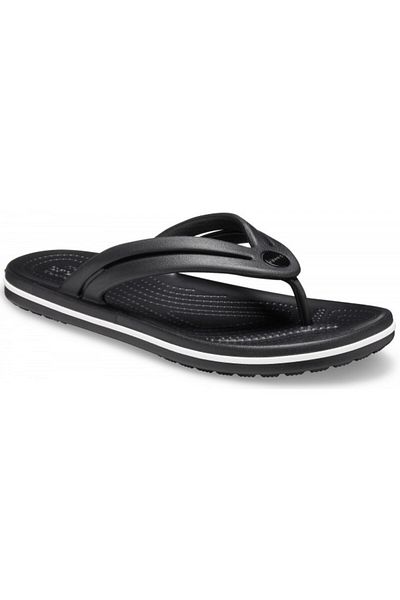 Crocs Women's Crocband Flip Flops Black - Black 39-40 EU - W9 US