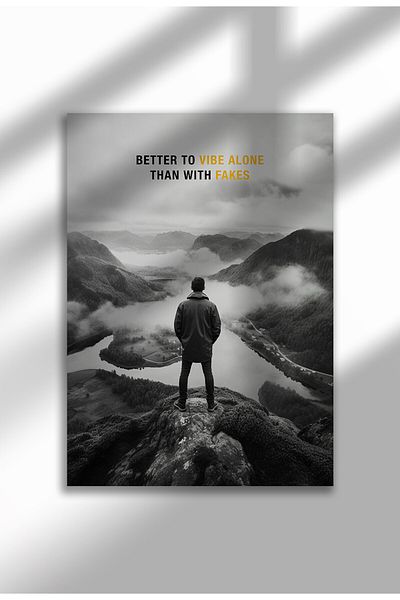 21mxm Motivational Wall Poster, Frameless Canvas, Inspirational Quote Art, Hustle Mindset 2025