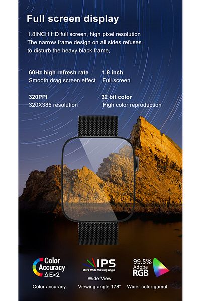 ideal STORE Smartwatch idealStore SportApple, Equipped with Speaker and Microphone, Making Calls, GPS Track, mode