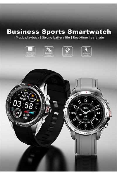 ideal STORE CONDE FiT idealSTORE SmartWatch, Full Touch Screen, IOS/Android, Bluetooth, Heart Rate Monitoring