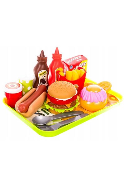 zola Set preparare si servire fast-food, Zola, 26 de piese, multicolor