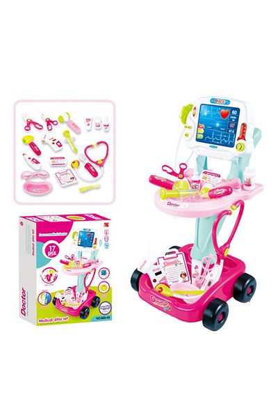 woopie Doctor's Trolley, Woopie, 17 Pieces, 3 Years, Multicolor