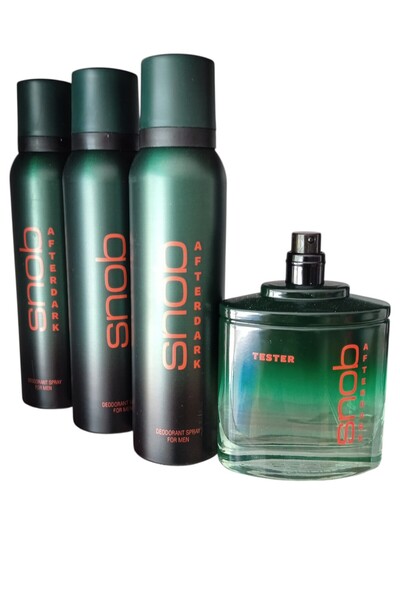 Snob Afterdark Deodorant Spray 3 Adet + (Kapaksız-Kutusuz)Afterdark EDT For M...