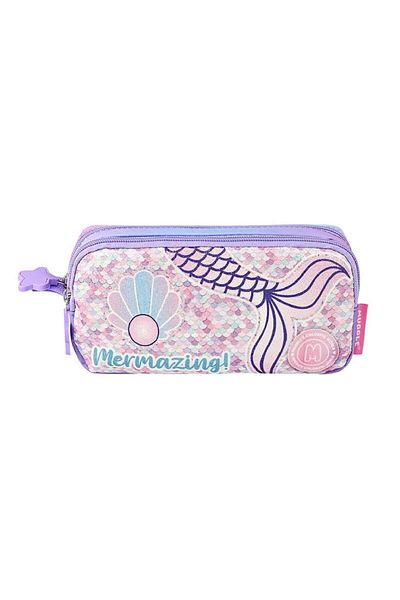 MUGGLE 2 Compartment Mermazing Pen Holder Lilac (Mu-5745)
